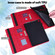 iPad 10.2 2021 / 2020 / 2019 Peacock Embossed Pattern TPU + PU Horizontal Flip Leather Case with Holder & Card Slots & Wallet & Sleep / Wake-up Function - Red
