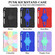 iPad 10.2 2021 / 2020 / 2019 Punk Stand PC Hybrid Silicone Tablet Case with Shoulder Strap - Colorful