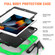 iPad 10.2 2021 / 2020 / 2019 Shockproof Colorful Silicone + PC Protective Case with Holder & Pen Slot - Green