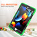 iPad 10.2 2021 / 2020 / 2019 Shockproof Colorful Silicone + PC Protective Case with Holder & Pen Slot - Green