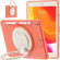iPad 10.2 2021 / 2020 / 2019 Shockproof TPU + PC Protective Case with 360 Degree Rotation Foldable Handle Grip Holder & Pen Slot - Living Coral
