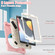 iPad 10.2 2021 / 2020 / 2019 Silicone + PC Protective Case with Holder & Shoulder Strap - Cherry Blossom Pink