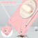iPad 10.2 2021 / 2020 / 2019 Silicone + PC Protective Case with Holder & Shoulder Strap - Cherry Blossom Pink