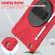 iPad 10.2 2021 / 2020 / 2019 Silicone + PC Protective Case with Holder & Shoulder Strap - Red
