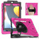 iPad 10.2 2021 / 2020 / 2019 Silicone + PC Protective Case with Holder & Shoulder Strap - Rose Red