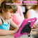 iPad 10.2 2021 / 2020 / 2019 Silicone + PC Protective Case with Holder & Shoulder Strap - Rose Red