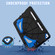iPad 10.2 2021 / 2020 / 2019 Silicone + PC Shockproof Protective Tablet Case - Black Blue