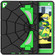 iPad 10.2 2021 / 2020 / 2019 Silicone + PC Shockproof Protective Tablet Case - Black+Green