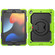 iPad 10.2 2021 / 2020 / 2019 Silicone + PC Tablet Case with Shoulder Strap - Yellow Green+Black