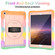 iPad 10.2 2021 / 2020 / 2019 Silicone Hybrid PC Shockproof Tablet Case with Shoulder Strap - Colorful Gold iPad 10.2 2021 / 2020 / 2019 Silicone Hybrid PC Shockproof Tablet Case with Shoulder Strap - Colorful Gold