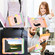 iPad 10.2 2021 / 2020 / 2019 Silicone Hybrid PC Shockproof Tablet Case with Shoulder Strap - Colorful Gold iPad 10.2 2021 / 2020 / 2019 Silicone Hybrid PC Shockproof Tablet Case with Shoulder Strap - Colorful Gold