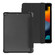 iPad 10.2 2021 / 2020 / 2019 Tri-fold Holder TPU Cover Frosted Leather Smart Tablet Case withh Pen Slot - Black