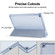 iPad 10.2 2021 / 2020 / 2019 Tri-fold Holder TPU Cover Frosted Leather Smart Tablet Case withh Pen Slot - Purple