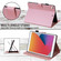 iPad 10.2 2021 / 2020 Cartoon Buckle Leather Smart Tablet Case - Rose Gold