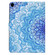 iPad 10.2 2021 / 2020 Electric Pressed TPU Leather Tablet Case - Green Flower