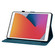 iPad 10.2 2021 / Air 10.5 Lily Embossed Leather Smart Tablet Case - Dark Blue