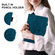iPad 10.2 2021 / Air 10.5 Lily Embossed Leather Smart Tablet Case - Dark Blue