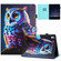 iPad 10.2 2021 / Air 10.5 Painted Litchi Leather Sewing Smart Tablet Case - Colorful Owl
