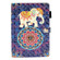 iPad 10.2 2021 A2602 3D Embossing Pattern Leather Tablet Case - Elephant