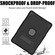 iPad 10.2 2021 Contrast Color Robot Shockproof Silicone + PC Tablet Case - Black