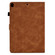 iPad 10.2 2021/2020/2019 / 10.5 2019/2017 Tower Embossed Leather Smart Tablet Case - Brown
