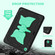 iPad 10.2 2021/2020/2019 Kickstand PC Hybrid Silicone Tablet Case - Black Mint