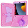 iPad 10.2 2021/2020/2019 Kickstand PC Hybrid Silicone Tablet Case - Pink Purple