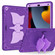 iPad 10.2 2021/2020/2019 Kickstand PC Hybrid Silicone Tablet Case - Purple