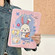 iPad 10.2 2022 / 2021 / 2020 / 2019 Acrylic Painted 3-fold Holder Leather Tablet Case - Three Little Rabbits