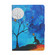 iPad 10.2 Colored Drawing Pattern Horizontal Flip Leather Case with Holder & Card Slots & Sleep / Wake-up Function - Moonlight Cat