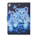iPad 10.2 Colored Drawing Pattern Horizontal Flip Leather Case with Holder & Card Slots & Sleep / Wake-up Function - Tiger