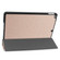 iPad 10.2 Custer Texture Horizontal Flip Smart PU Leather Case with Sleep / Wake-up Function & Three-folding Holder - Gold