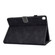 iPad 10.2 Embossing Sewing Thread Horizontal Painted Flat Leather Case with Sleep Function & Pen Cover & Anti Skid Strip & Card Slot & Holder - Black