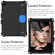 iPad 10.2 Honeycomb Design EVA + PC Four Corner Shockproof Protective Case with Straps - Black Blue