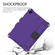 iPad 10.2 Honeycomb Design EVA + PC Four Corner Shockproof Protective Case with Straps - Purple+Black
