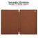 iPad 10.2 Horizontal Flip Smart Leather Case with Three-folding Holder - Dark Brown