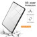 iPad 10.2 inch 2021 / 2019 PC+TPU Transparent Shockproof Tablet Case - Red