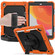 iPad 10.2 Shockproof Colorful Silica Gel + PC Protective Case with Holder & Shoulder Strap & Hand Strap & Pen Slot - Orange