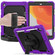 iPad 10.2 Shockproof Colorful Silica Gel + PC Protective Case with Holder & Shoulder Strap & Hand Strap & Pen Slot - Purple