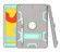 iPad 10.2 Shockproof PC + Silicone Protective Case with Holder & Pen Slot - Gray + Mint Green