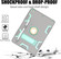 iPad 10.2 Shockproof PC + Silicone Protective Case with Holder & Pen Slot - Gray + Mint Green