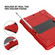 iPad 10.2 Shockproof Two-Color Silicone Protection Case with Holder & Pen Slot - Red+Black