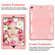 iPad 10.2 Shockproof Two-Color Silicone Protection Case with Holder & Pen Slot - Rose Gold