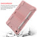 iPad 10.2 Shockproof Two-Color Silicone Protection Case with Holder & Pen Slot - Rose Gold