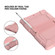 iPad 10.2 Shockproof Two-Color Silicone Protection Case with Holder & Pen Slot - Rose Gold