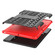 iPad 10.2 Tire Texture TPU + PC Shockproof Case with Holder - Red