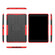 iPad 10.2 Tire Texture TPU + PC Shockproof Case with Holder - Red