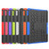 iPad 10.2 Tire Texture TPU + PC Shockproof Case with Holder - Red