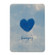 Magnetic Detachable Painted Tablet Leather Case iPad 10.2 2021 / 2020 / 2019 - Blue Heart