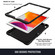 Pure Color PC + Silicone Anti-drop Protective Case with Butterfly Shape Holder & Pen Slot iPad 10.2 2021 & 2020 & 2019 / Air 3 10.5 inch - Black